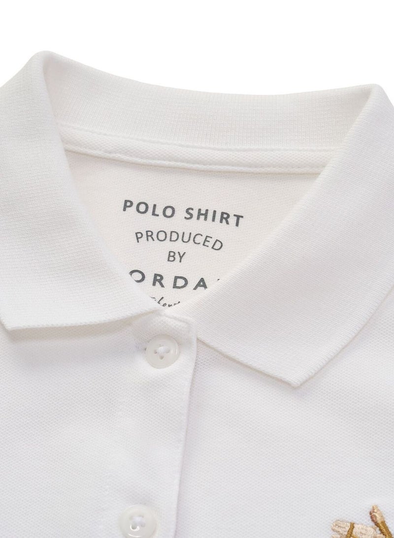 GIORDANO Women’s Slim Fit Embroidered Napoleon Polo - Image 3